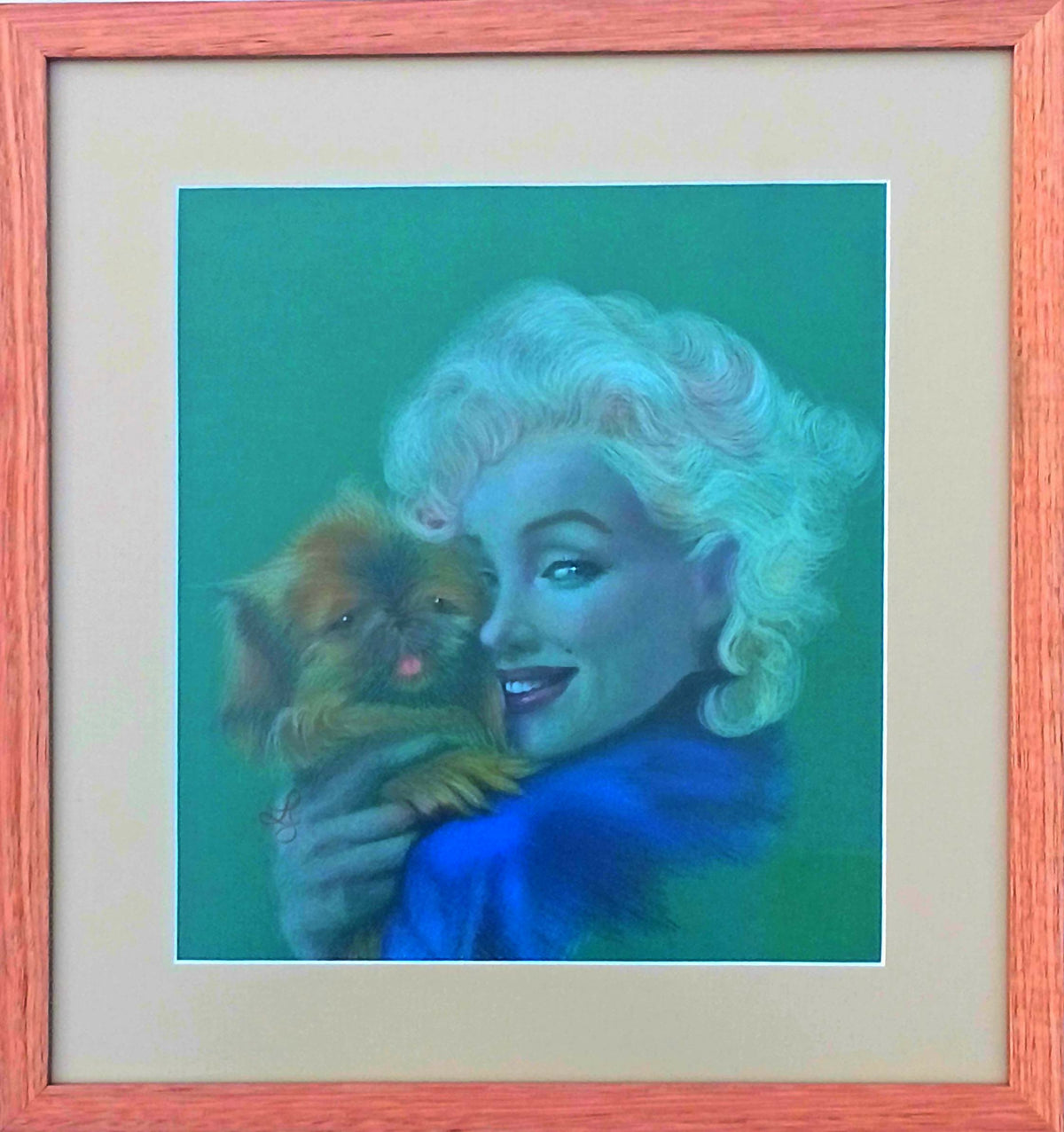 Marilyn Cuddles A Puppy
