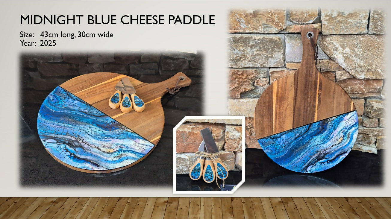 Midnight Blue Paddle Cheese Board