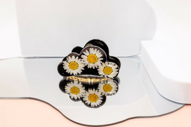 Pressed Flower Hair Claw