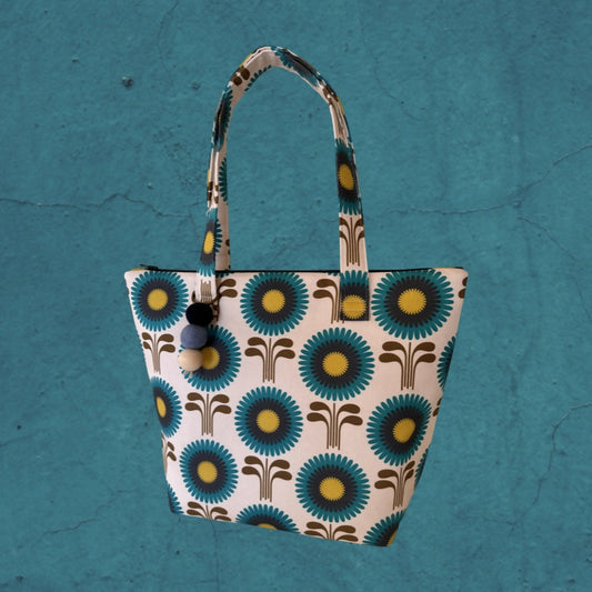 Handbag - Retro Zinnias