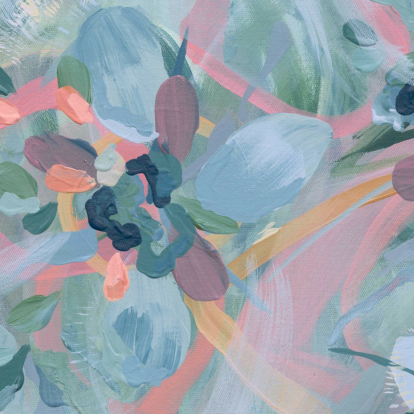 Peach Ribbons & Swirls