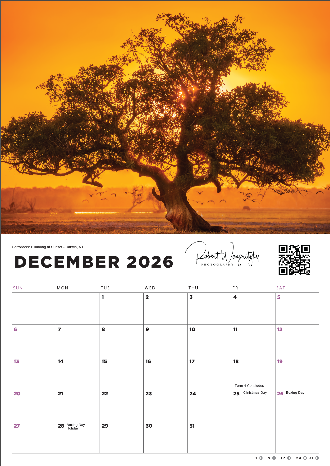 2026 Calendars - Rob Wengritzky Photography