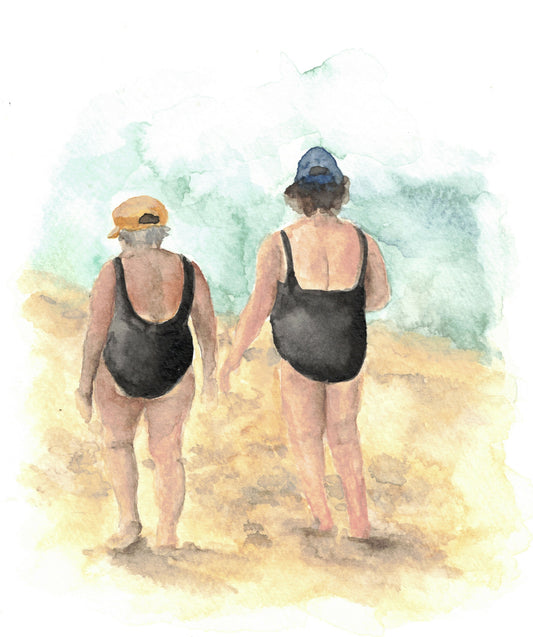 Ladies Walking Greeting Card