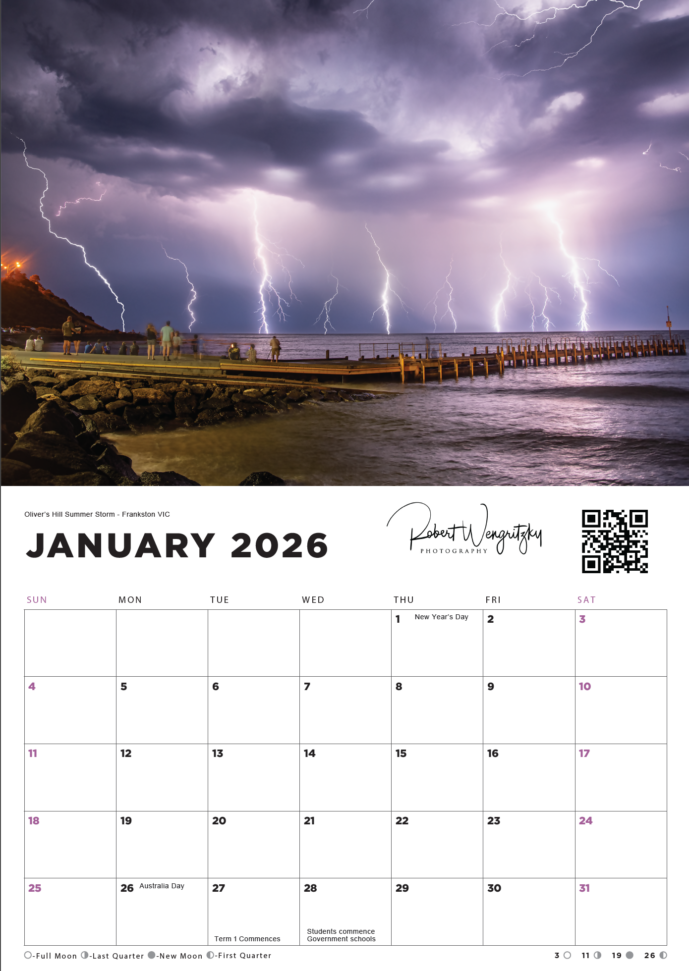 2026 Calendars - Rob Wengritzky Photography