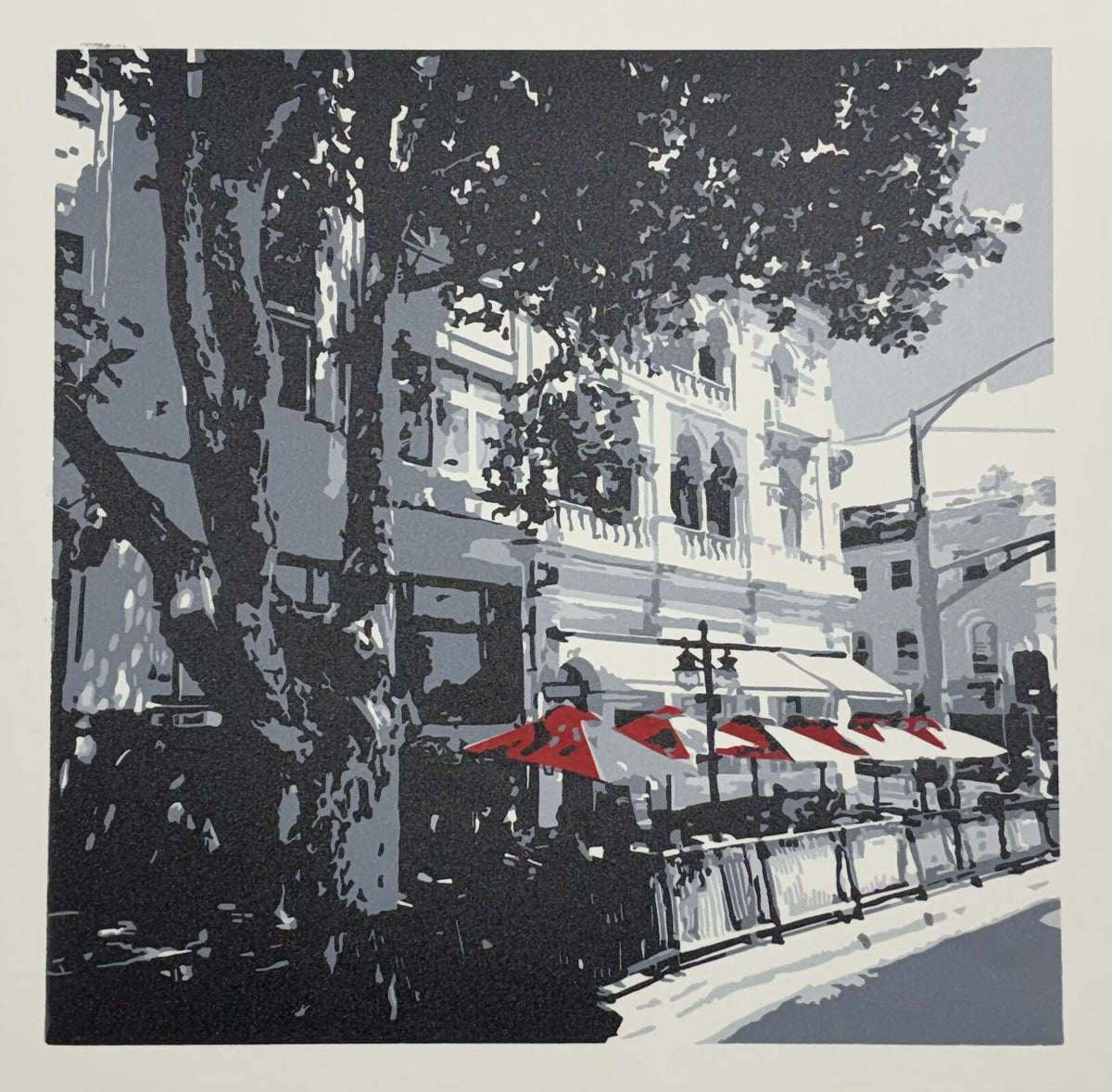 Sunlit Sidewalk