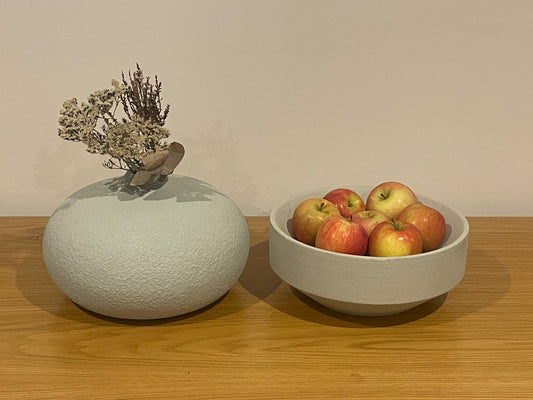Modern Vase & Fruit Bowl - RRP $100