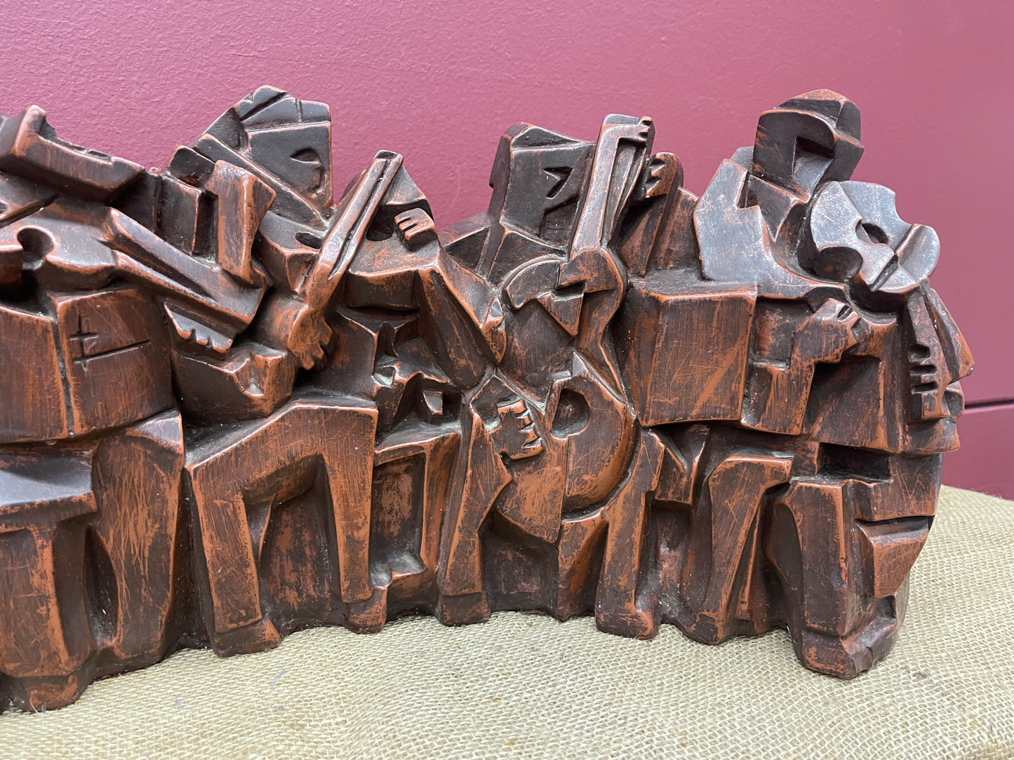 Cubist School Jazz Band Sculpture - RRP $1000