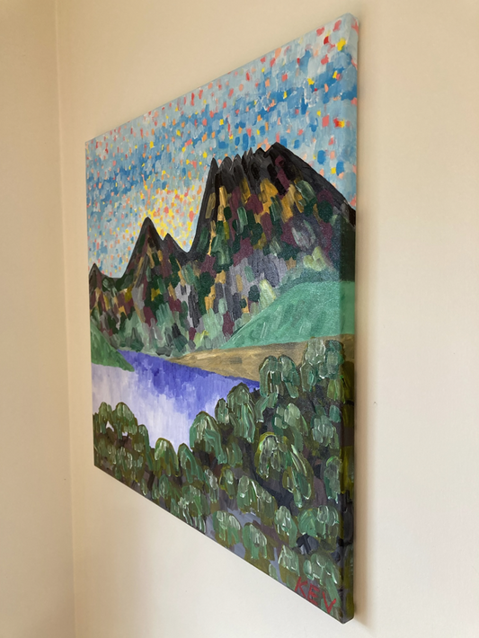 Scenic Cradle Mountain by Artist Open Sky Art Studio - RRP $150