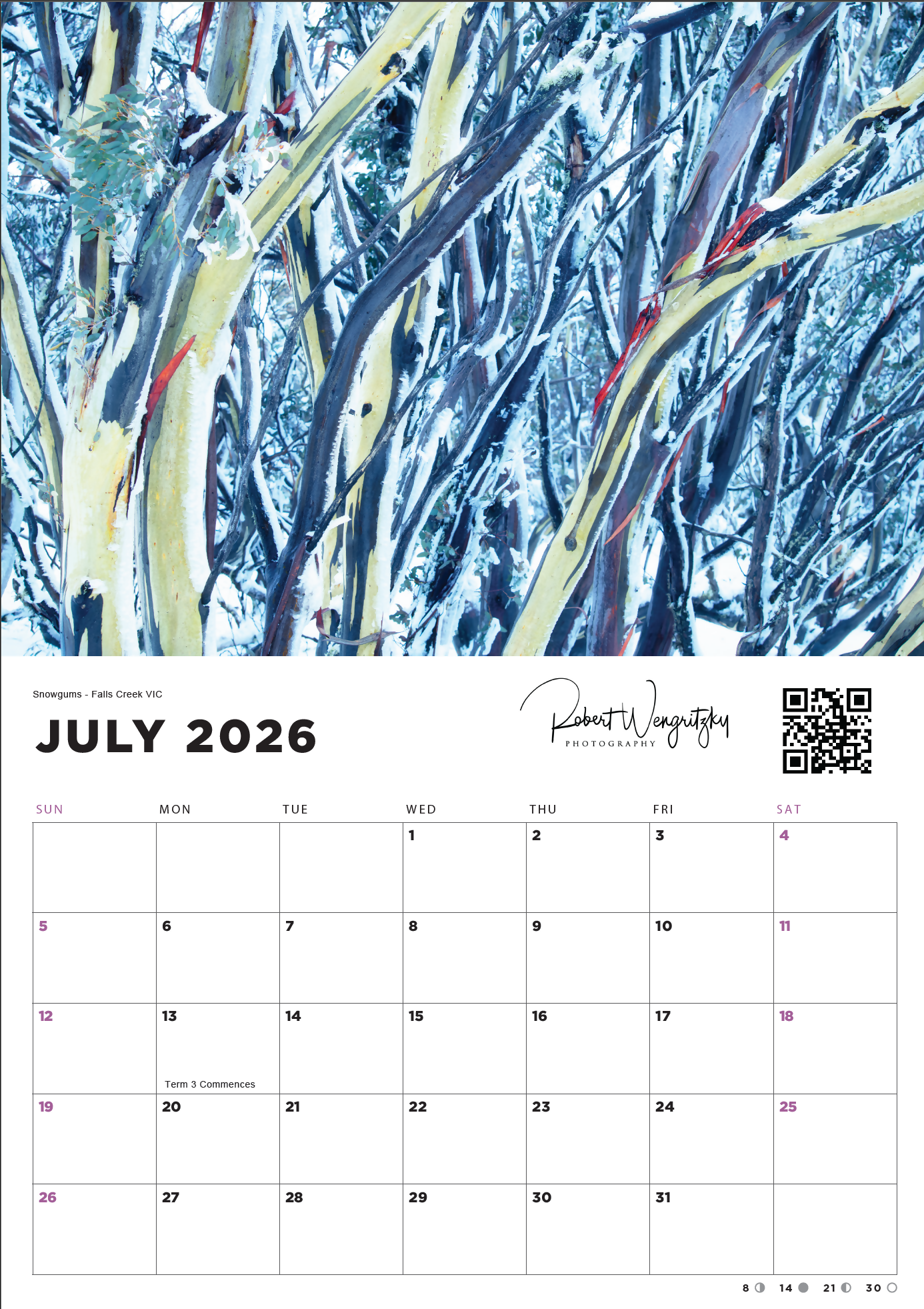 2026 Calendars - Rob Wengritzky Photography