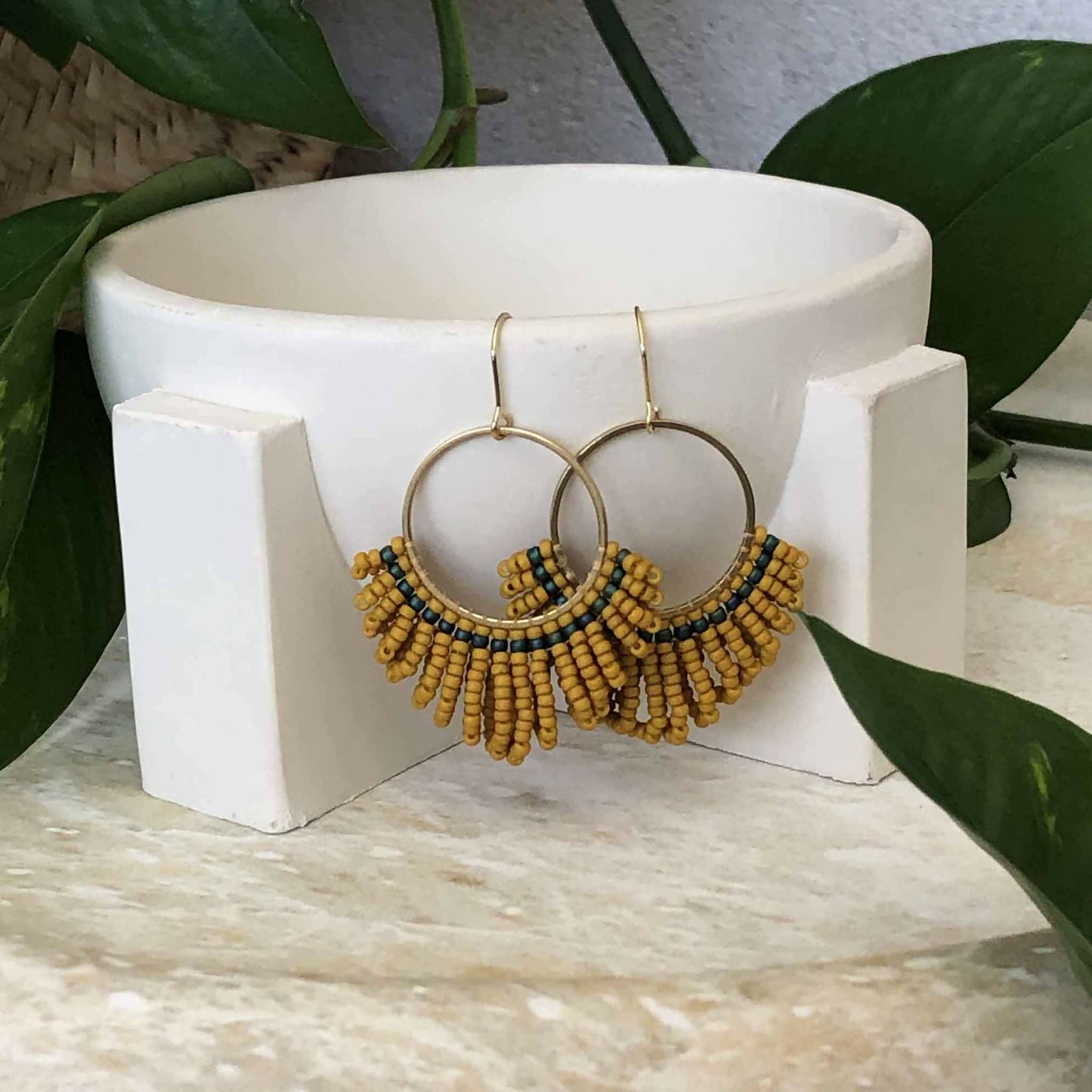 Bek + Eula Loop Hoop Fringe Earring Medium