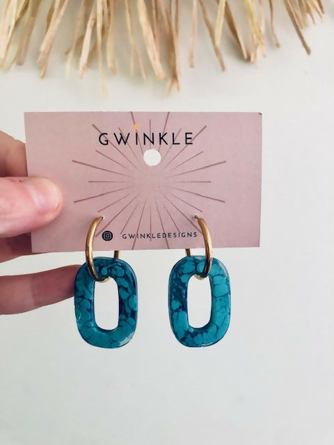 Turquoise Marble Big O's