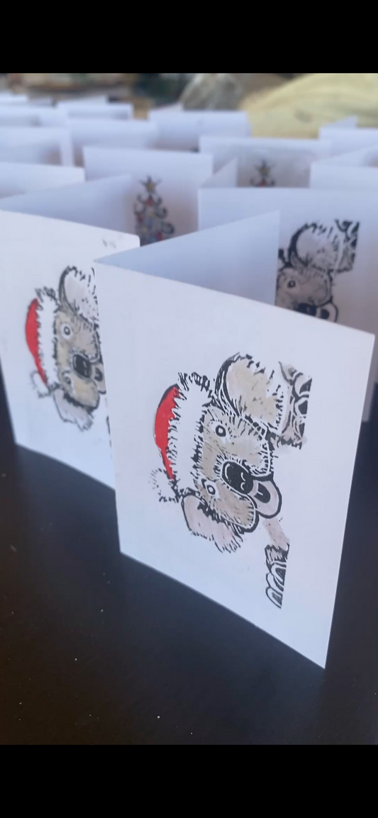 4 Assorted Christmas Gift cards & envelopes