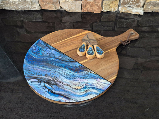Midnight Blue Paddle Cheese Board