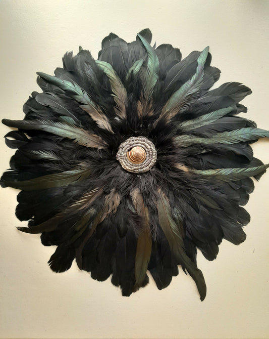 Fibonacci in feathers wall art