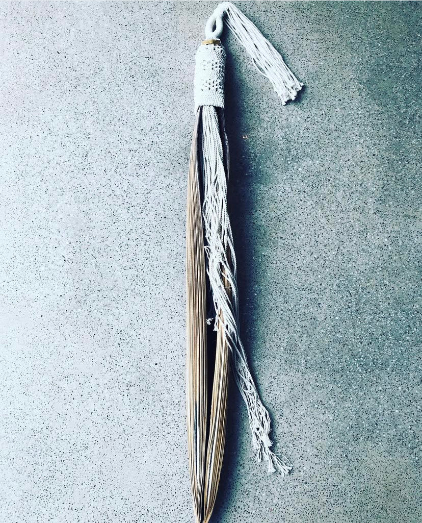 Tallon seed pod wall hanging by Artist Cord^e Macrame - RRP $280