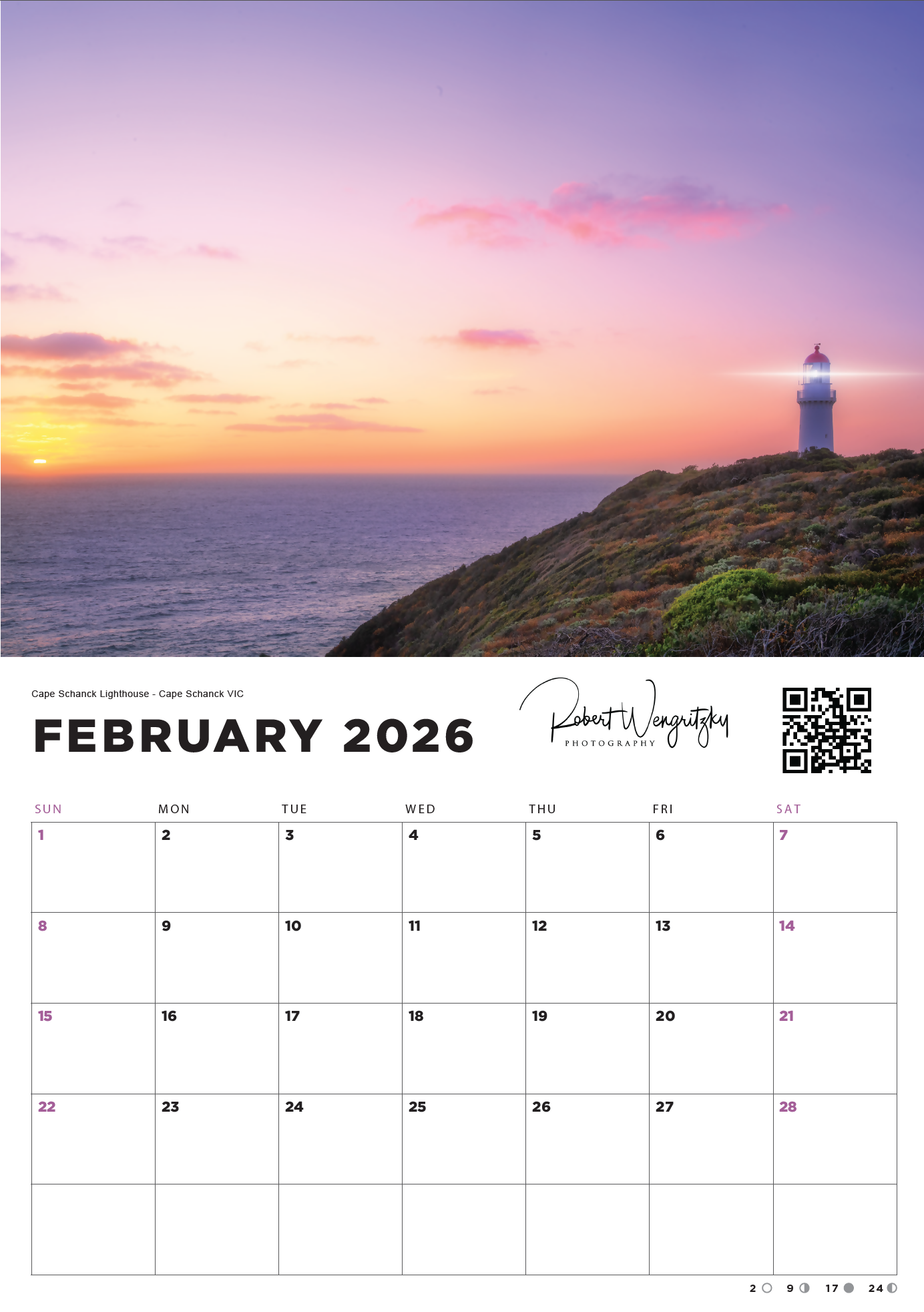 2026 Calendars - Rob Wengritzky Photography