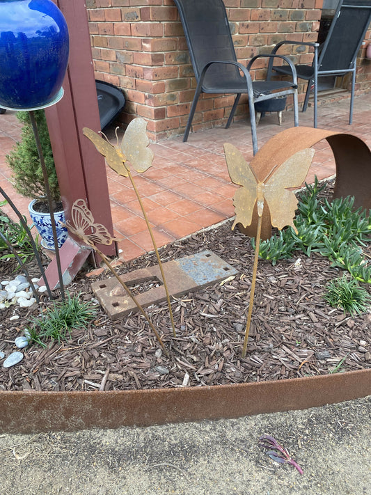 Corten Butterflies LARGE