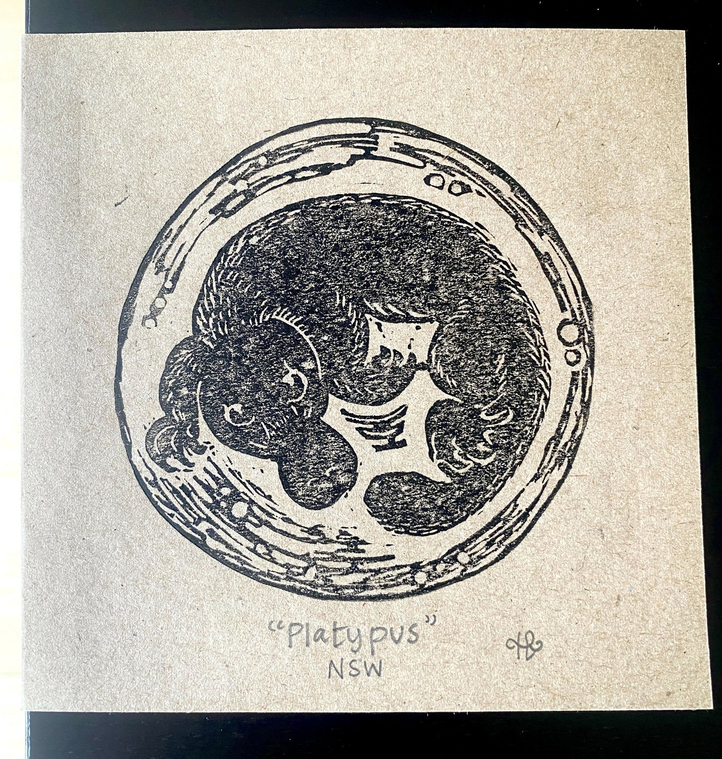 Affordable Art State Emblem Linoprint Cards