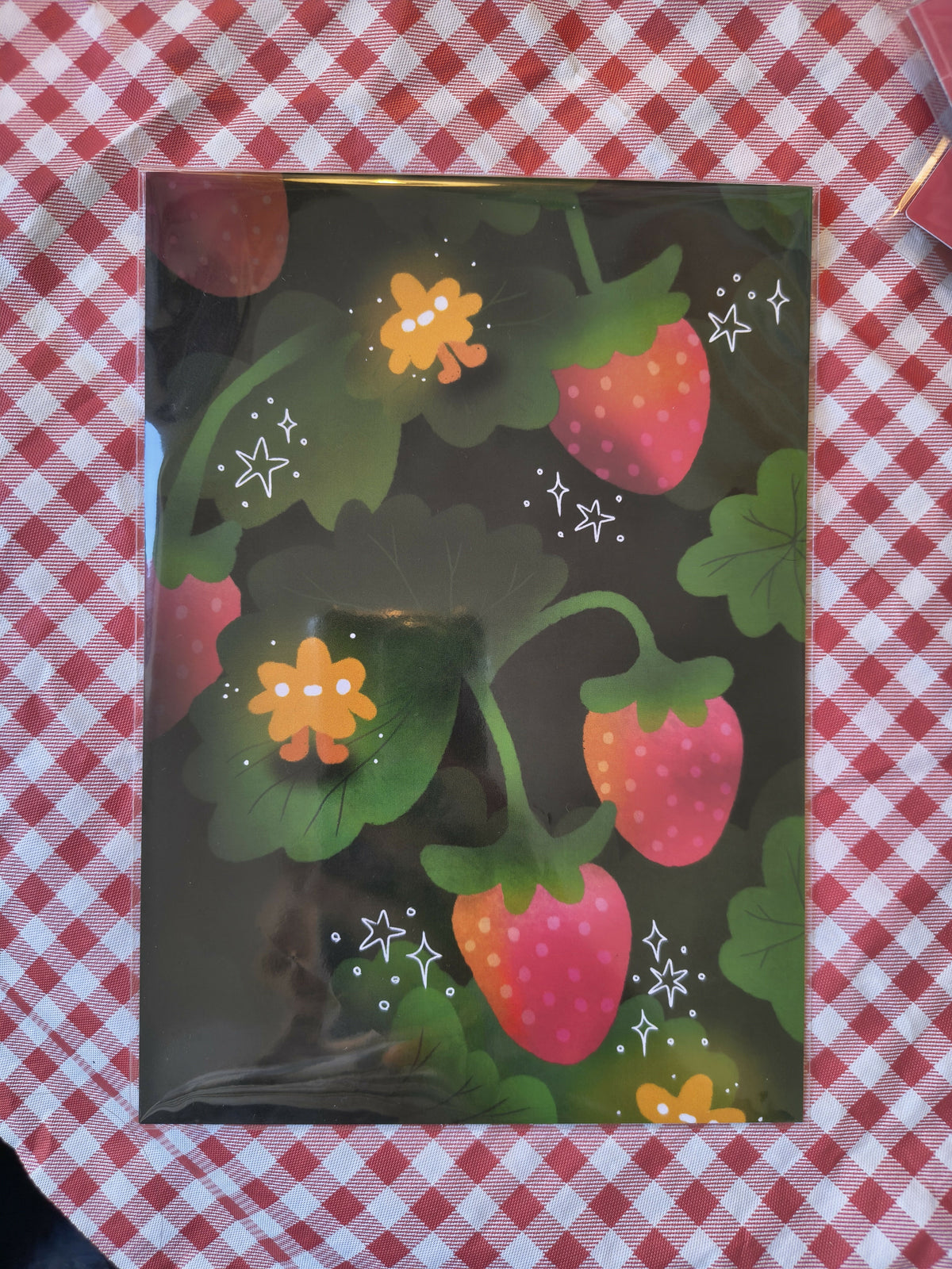 A5 Print - Strawberries and Stars