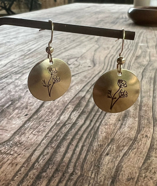 Mixed metal earrings