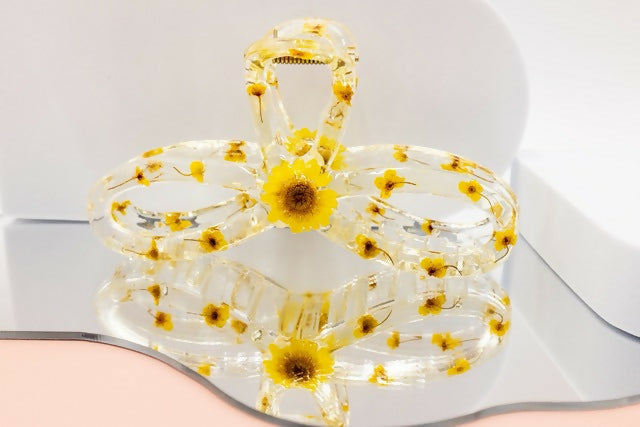 Pressed Flower Hair Claw