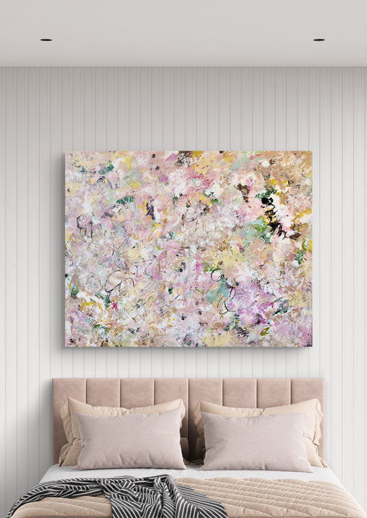 Abstract Painting by Artist Baiplue Punikom - RRP $600