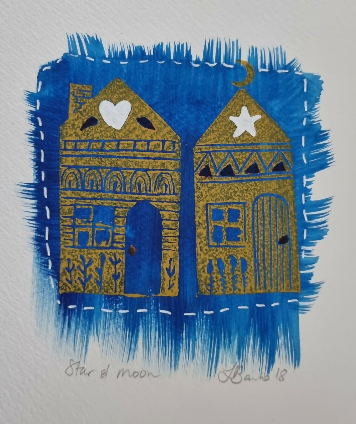 A4 coloured linocuts $65 each