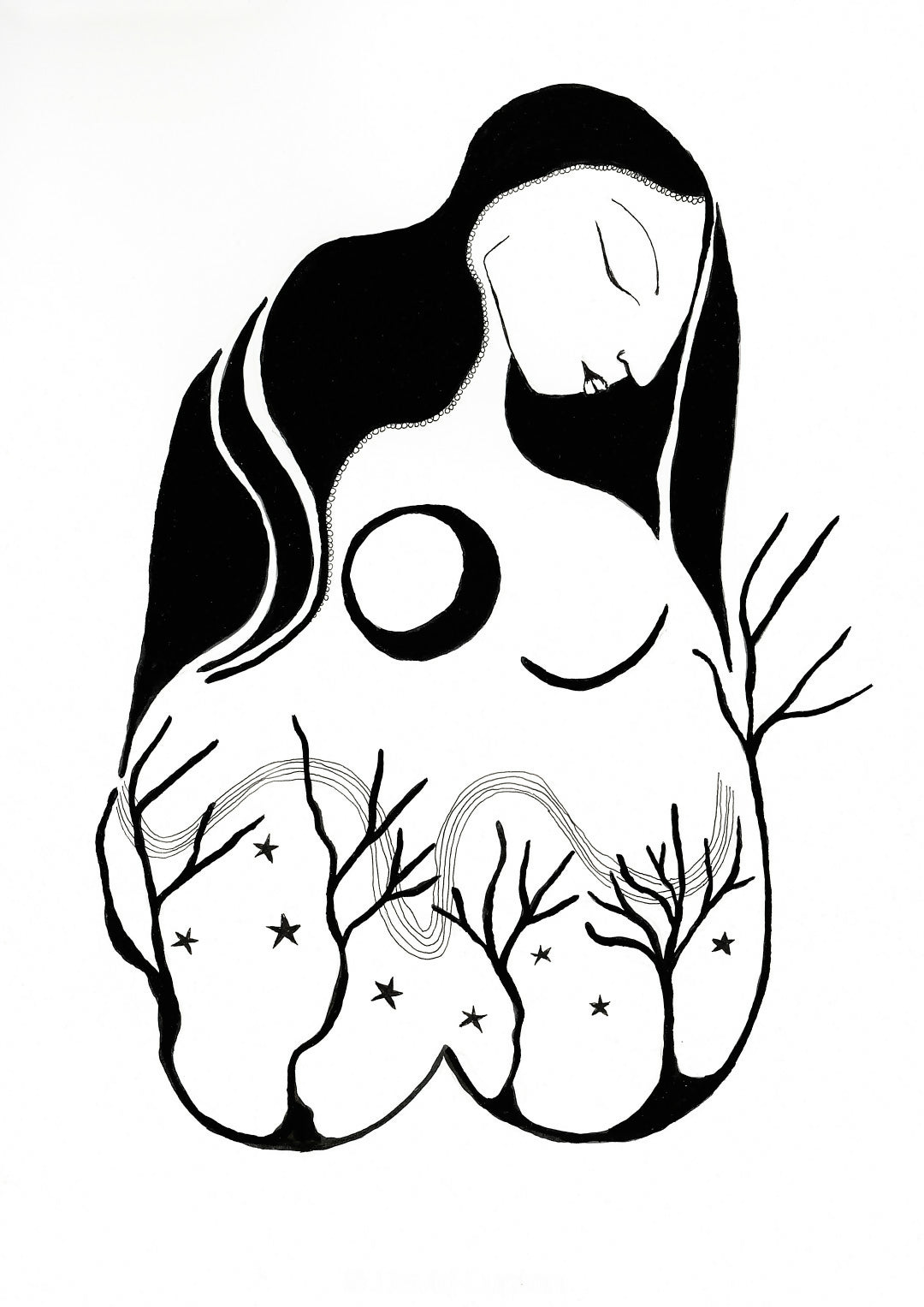She Is The Moon A3