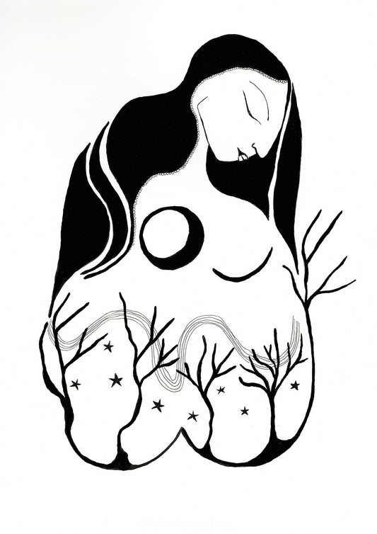 She Is The Moon A3