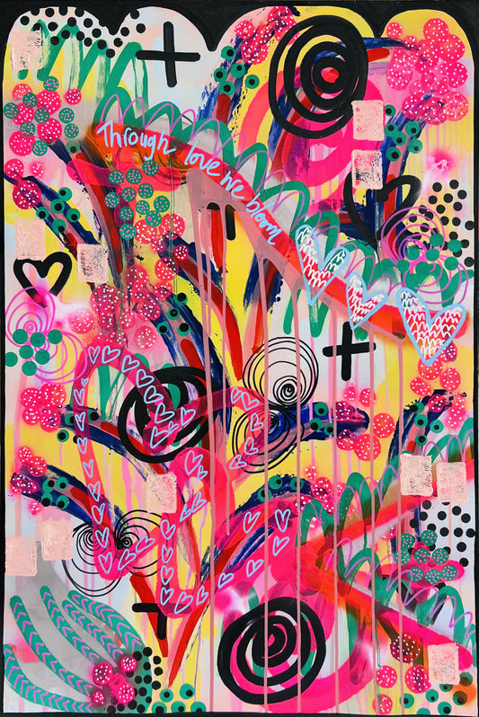 A3 Fine Art Print - Through Love We Bloom