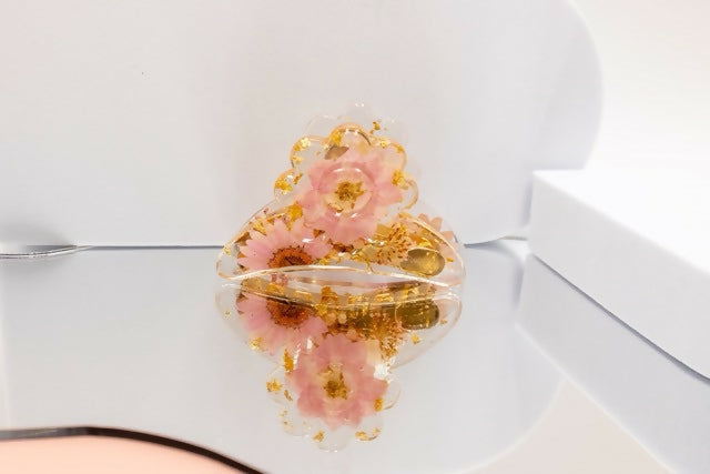 Pressed Flower Hair Claw