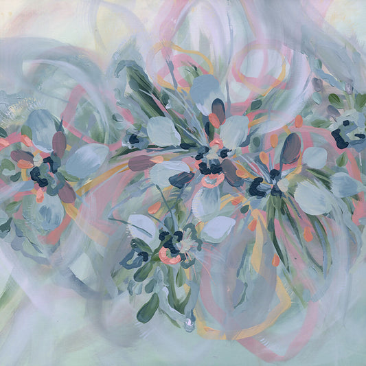 Peach Ribbons & Swirls