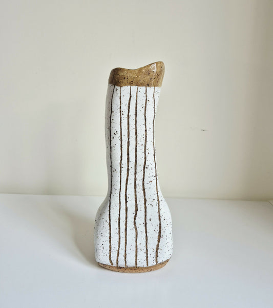 Brown stripe vase