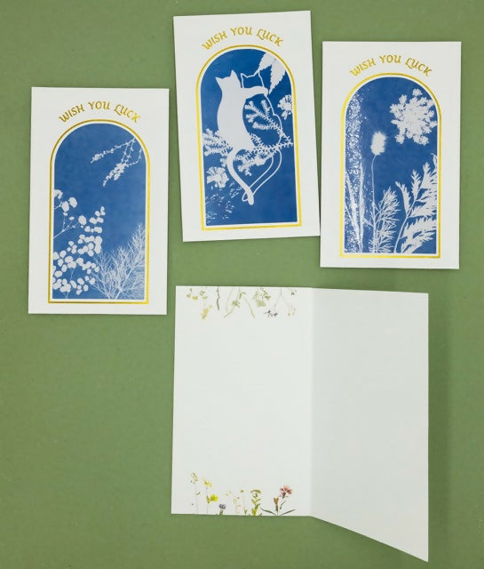 Handmade Cyanotype Greeting Card
