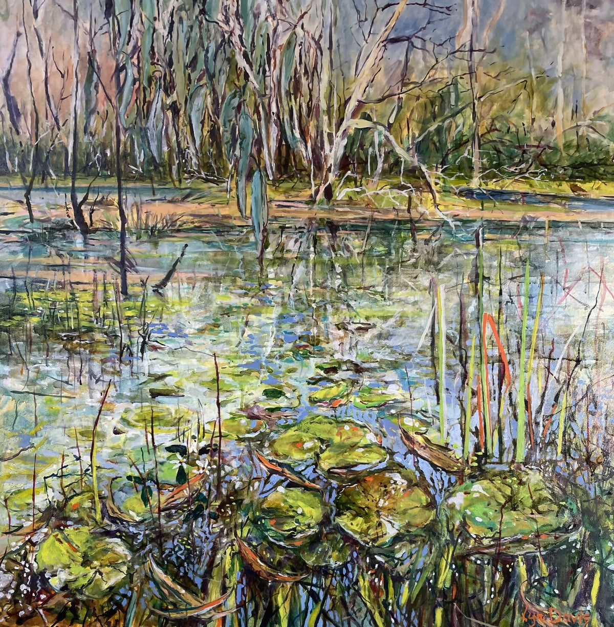 SWAMP LIFE (oil painting)
