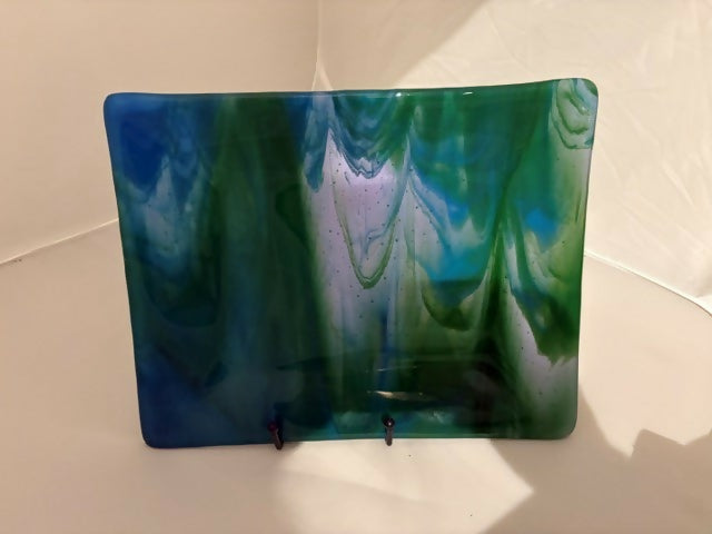 Ocean Depths – Handcrafted Fused Glass Art