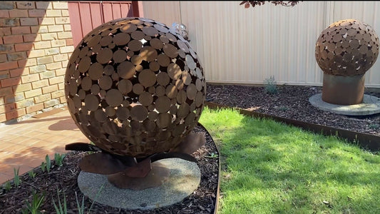 Corten Disc Sphere