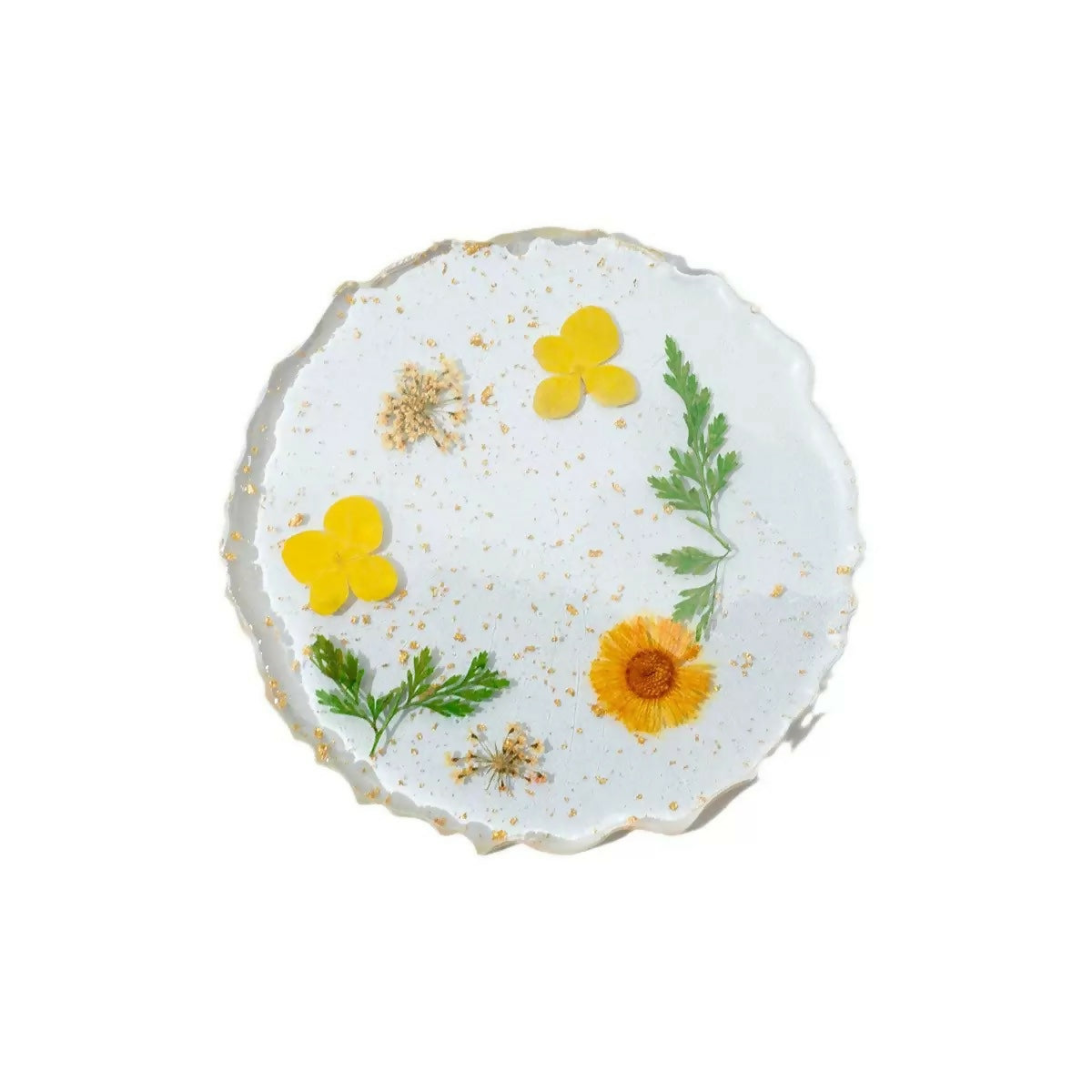 Pressed Flower Resin Coaster