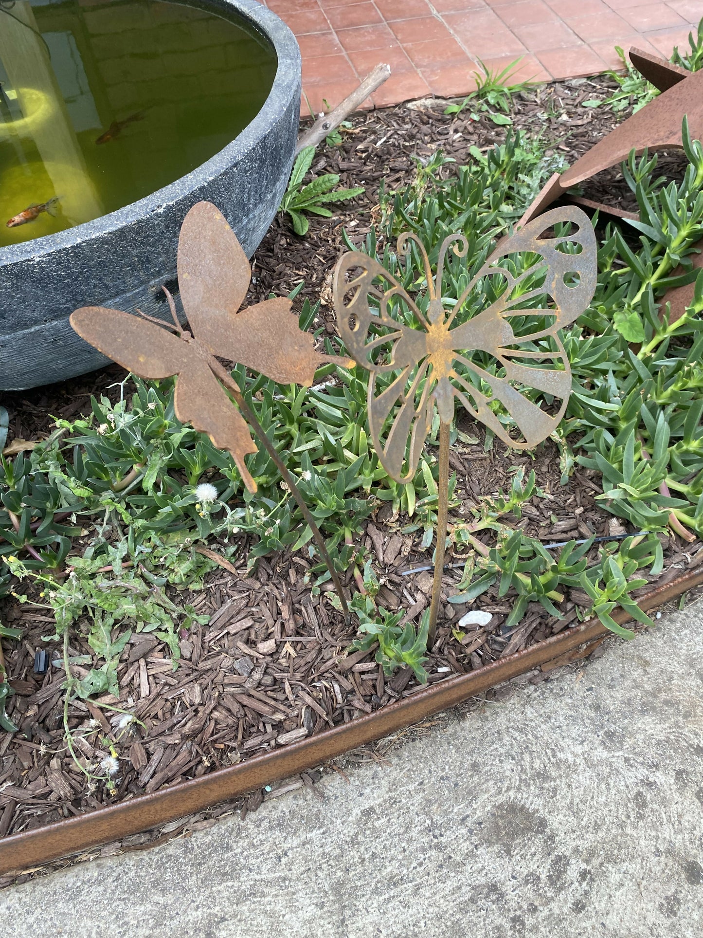 Corten Butterflies LARGE