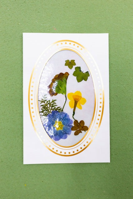 Pressed Flower Greeting Card