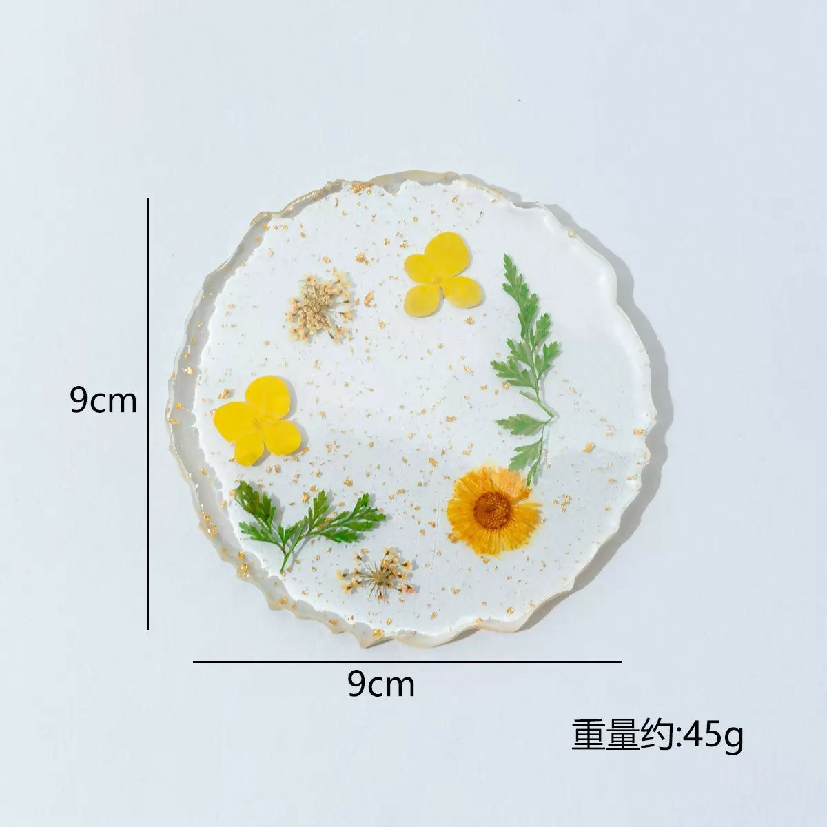 Pressed Flower Resin Coaster