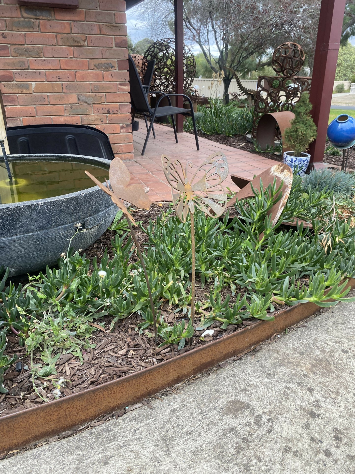 Corten Butterflies LARGE