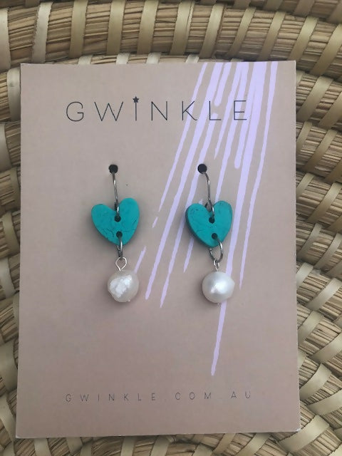 Heart/Flower Pearl Drops