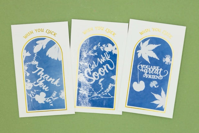Handmade Cyanotype Greeting Card