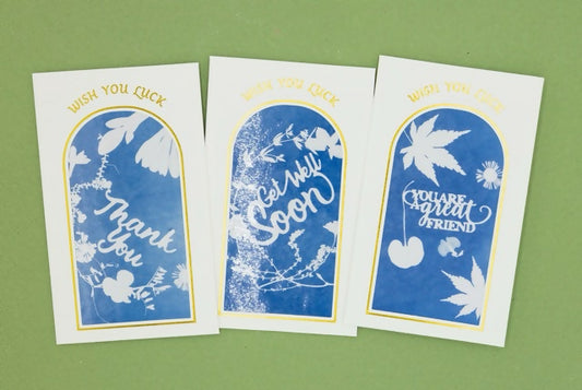 Handmade Cyanotype Greeting Card