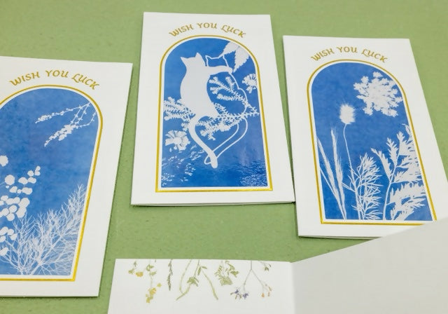 Handmade Cyanotype Greeting Card