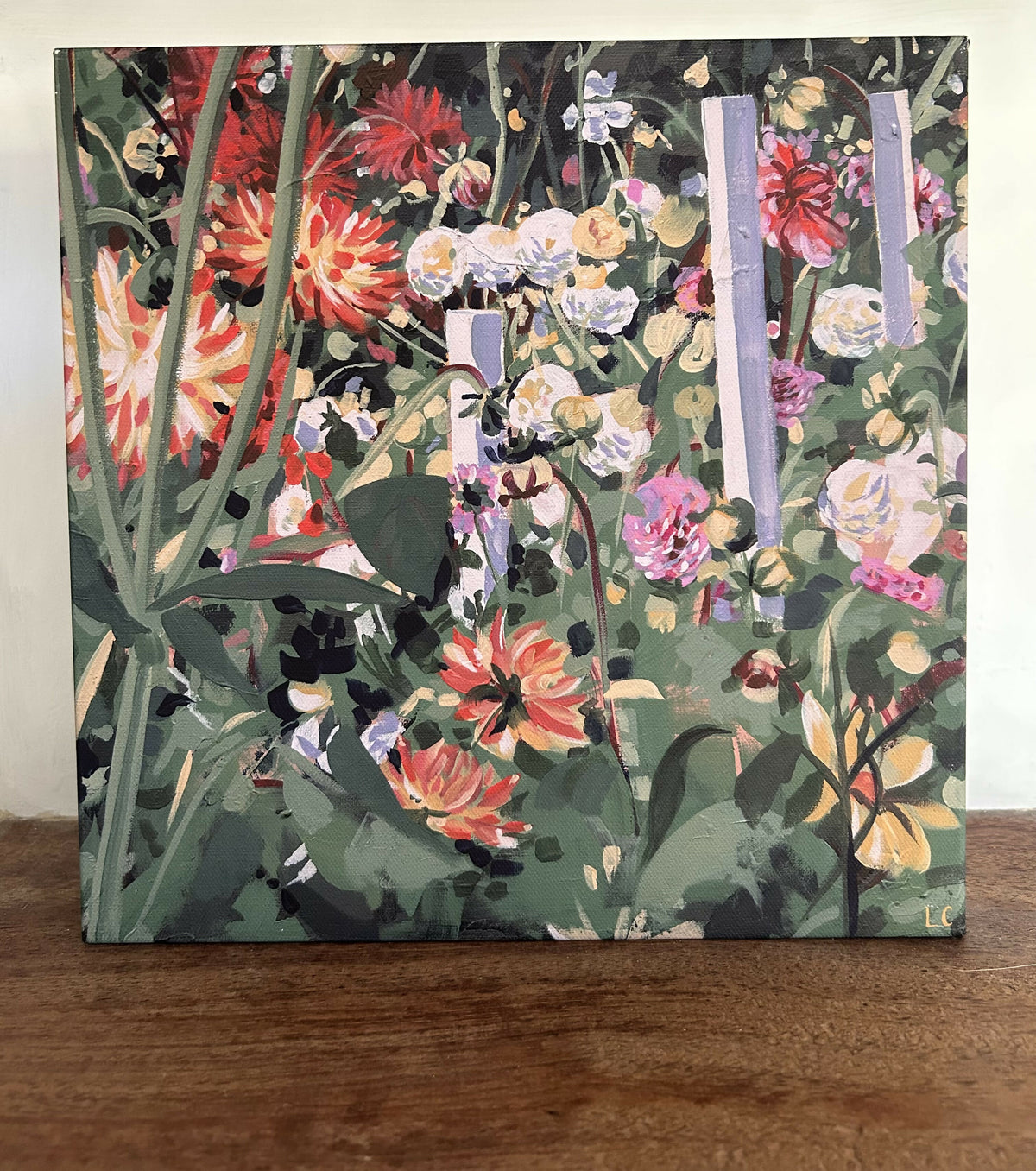 Frances Fine Art Canvas Print 30cmx30cmx4cm with custom box