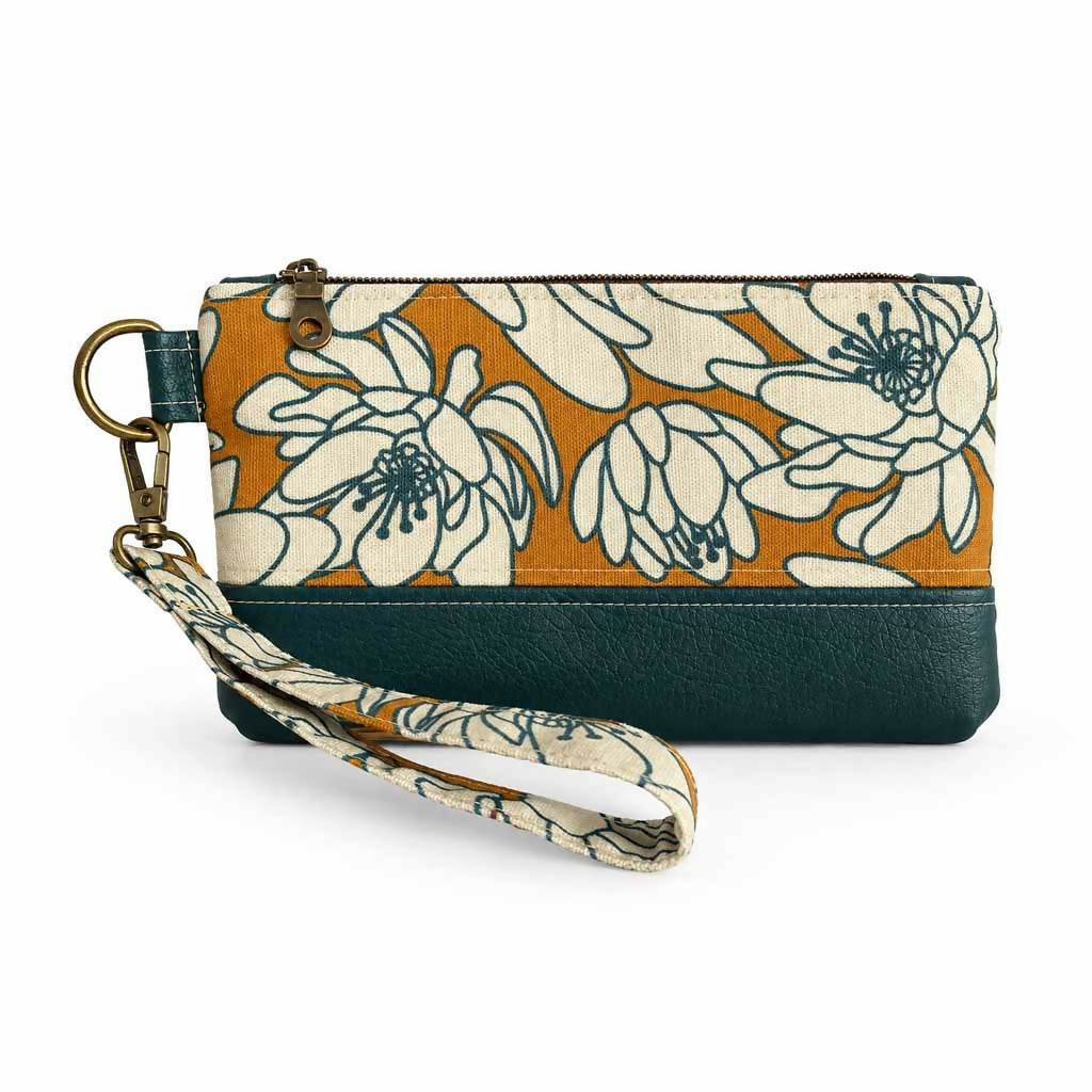 Bek + Eula Two Toned Wristlet Pouch