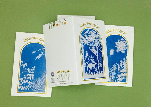 Handmade Cyanotype Greeting Card